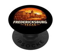 Diseño del Horizonte del Atardecer en Fredericksburg, Texas PopSockets PopGrip Adhesivo