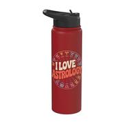 Diseño del horóscopo del zodiaco I Love Astrology Stainless Steel Insulated Water Bottle