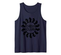 Diseño del Logotipo del Club de ajedrez - Knight Chess Pieces Circle Graphic Camiseta sin Mangas