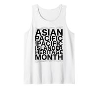 Diseño del Orgullo de la Cultura del Patrimonio asiático de Las Islas Camiseta sin Mangas
