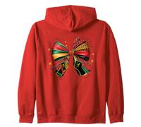 Diseño del orgullo del mes de la historia negra Sudadera con Capucha