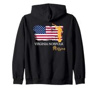 Diseño del Orgullo misionero de la misión de Virginia Norfolk Sudadera con Capucha