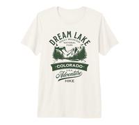 Diseño del Parque Nacional Dream Lake Rocky Mountain Camiseta Premium