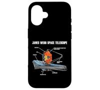 Diseño del telescopio Espacial James Webb para Amantes de la astronomía Carcasa para iPhone 16
