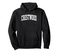 Diseño Deportivo atlético Vintage de Crestwood Illinois IL Sudadera con Capucha