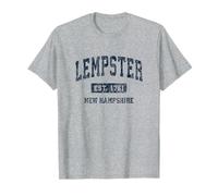 Diseño Deportivo atlético Vintage de Lempster New Hampshire NH Camiseta