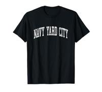 Diseño Deportivo Deportivo Vintage de Navy Yard City Washington WA Camiseta
