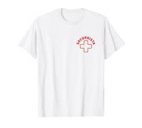 (Diseño Detrás) Camiseta Socorrista Trabajar Playa Socorro Camiseta