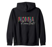 Diseño Divertido con Estampado de Leopardo de Abuela Italiana de Nonna Knows Best Sudadera con Capucha