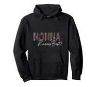 Diseño Divertido con Estampado de Leopardo de Abuela Italiana de Nonna Knows Best Sudadera con Capucha