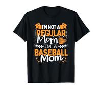 Diseño Divertido con Texto en inglés I'm Not a Regular Mom I'm a Baseball Mom Camiseta