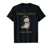 Diseño Divertido con Texto en inglés There's A Snake In My Boot Camiseta
