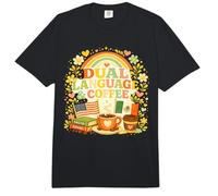 Diseño Divertido de Agradecimiento al Profesor de café en Doble Idioma Comfort Colors Adult Heavyweight T-Shirt