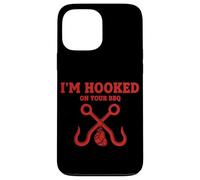 Diseño Divertido de ahumador con Texto en inglés I'm Hooked On Your BBQ Carcasa para iPhone 13 Pro MAX