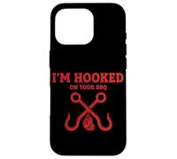 Diseño Divertido de ahumador con Texto en inglés I'm Hooked On Your BBQ Carcasa para iPhone 16 Pro