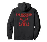 Diseño Divertido de ahumador con Texto en inglés I'm Hooked On Your BBQ Sudadera con Capucha