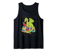 Diseño Divertido de Amante de la Lectura de dragón I Need More Books Camiseta sin Mangas