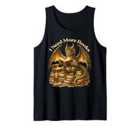 Diseño Divertido de Amante de la Lectura de dragón I Need More Books Camiseta sin Mangas