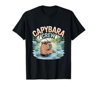 Diseño divertido de animales de Capybara Crew Relaxing Vibes Camiseta
