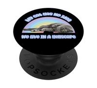 Diseño Divertido de arcoíris existencial de My Cat Has No Idea PopSockets PopGrip Adhesivo