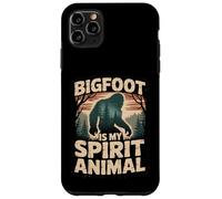 Diseño divertido de Bigfoot Is My Spirit Animal con forma de bosque Carcasa para iPhone 11 Pro Max