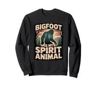 Diseño divertido de Bigfoot Is My Spirit Animal con forma de bosque Sudadera