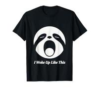 Diseño Divertido de Cara de Perezoso I Woke Up Like This Sloth Face Camiseta