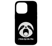 Diseño Divertido de Cara de Perezoso I Woke Up Like This Sloth Face Carcasa para iPhone 14 Pro MAX