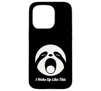 Diseño Divertido de Cara de Perezoso I Woke Up Like This Sloth Face Carcasa para iPhone 15 Pro