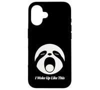 Diseño Divertido de Cara de Perezoso I Woke Up Like This Sloth Face Carcasa para iPhone 16