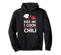 Diseño Divertido de Chef Kiss Me I Cook Chili Sudadera con Capucha