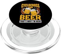 Diseño Divertido de ciclocross y Cerveza PopSockets PopGrip para MagSafe