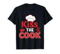 Diseño Divertido de Cocina Kiss The Cook Camiseta