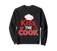 Diseño Divertido de Cocina Kiss The Cook Sudadera