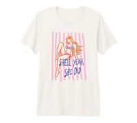 Diseño Divertido de Despedida de Soltera de Shell Yeah She Did Camiseta Premium