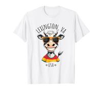 Diseño divertido de dibujos animados de vaca de Lexington, Virginia, EE. UU. Camiseta