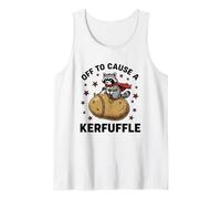 Diseño Divertido de Disfraz de superhéroe de Patata de Mapache Camiseta sin Mangas