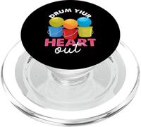 Diseño Divertido de Drum Your Heart out PopSockets PopGrip para MagSafe
