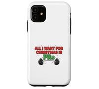 Diseño Divertido de Entrenamiento navideño All I Want for Christmas Is PRs Carcasa para iPhone 11