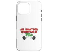 Diseño Divertido de Entrenamiento navideño All I Want for Christmas Is PRs Carcasa para iPhone 16 Pro MAX