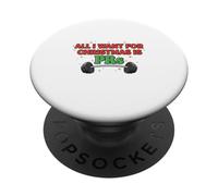 Diseño Divertido de Entrenamiento navideño All I Want for Christmas Is PRs PopSockets PopGrip Adhesivo
