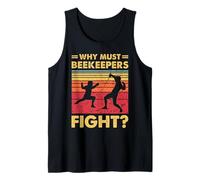 Diseño Divertido de esgrima ¿por qué los apicultores Deben Luchar contra el espadachín? Camiseta sin Mangas