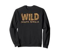 Diseño divertido de estampado de leopardo salvaje de Sudáfrica para los amantes del safari Sudadera
