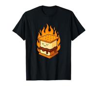 Diseño Divertido de fogata S'More Too Hot to Handle Camiseta