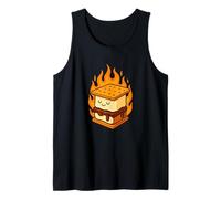 Diseño Divertido de fogata S'More Too Hot to Handle Camiseta sin Mangas