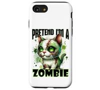 Diseño Divertido de Gato de Halloween Que Finge Que Soy un Zombi Carcasa para iPhone SE (2020) / 7/8