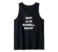 Diseño Divertido de Gimnasio de Fitness con Barra Camiseta sin Mangas