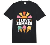 Diseño Divertido de Helado «I Love Summer Sunshine» Comfort Colors Adult Heavyweight T-Shirt