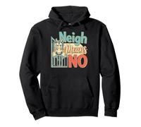 Diseño Divertido de Horse Neigh-Means No Equine Humor Sudadera con Capucha