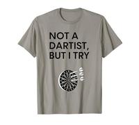 Diseño Divertido de Humor de Dardos Not A Dartist But I Try Camiseta